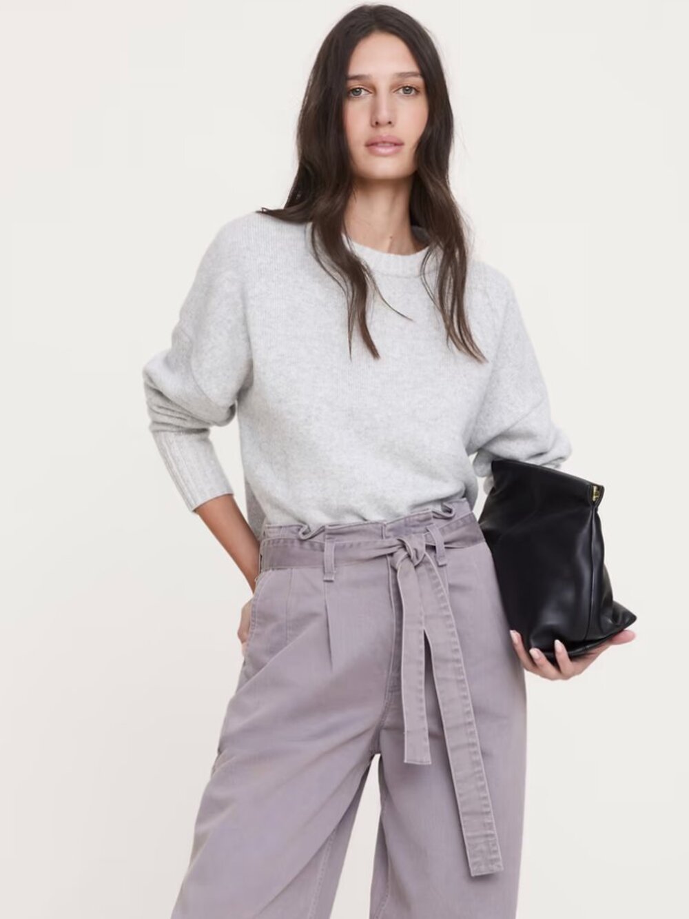 Ultra High-Rise Wide-Leg Paperbag Pant (Banana Republic) - NWT